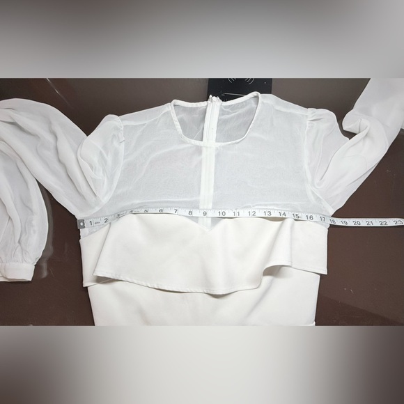 Newport Mini Dress in White PRIVACY PLEASE Size M - Picture 6 of 9